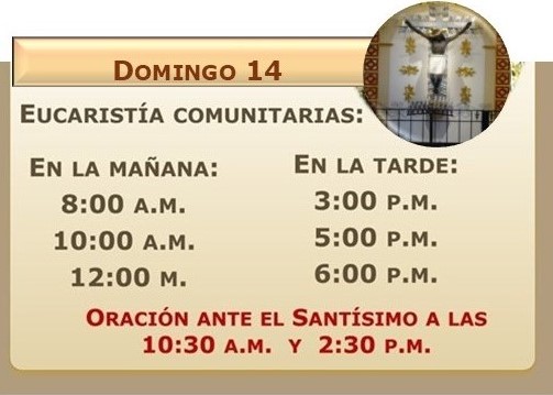 Domingo 14 diciembre día del Señor de los Milagros