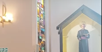 Bendición de imagen de San Alfonso